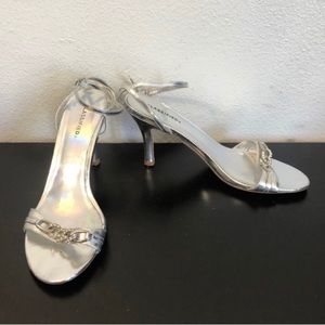 Classified Silver Rhinestone High Heels